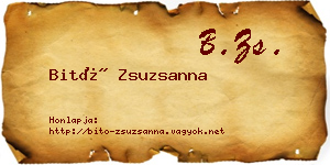 Bitó Zsuzsanna névjegykártya