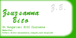 zsuzsanna bito business card